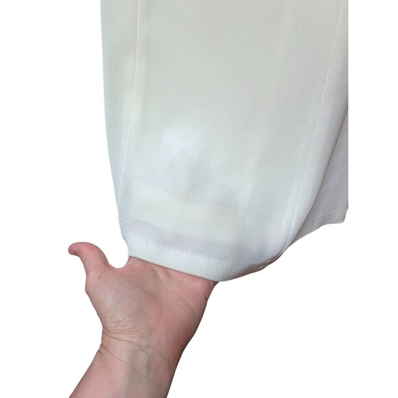 Jovani Y2K Vintage Embellished Cream Maxi Dress Formal Gown Butterfly Whimsical - Picture 11 of 11